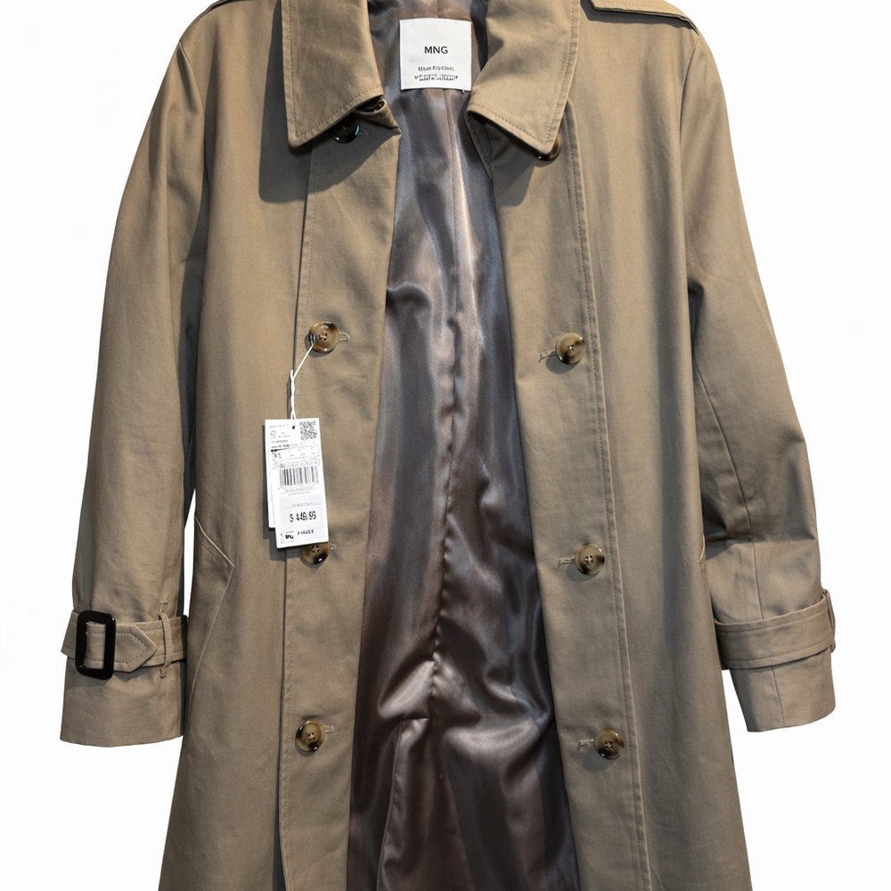 Mango Women's Classic Beige Trench Coat
